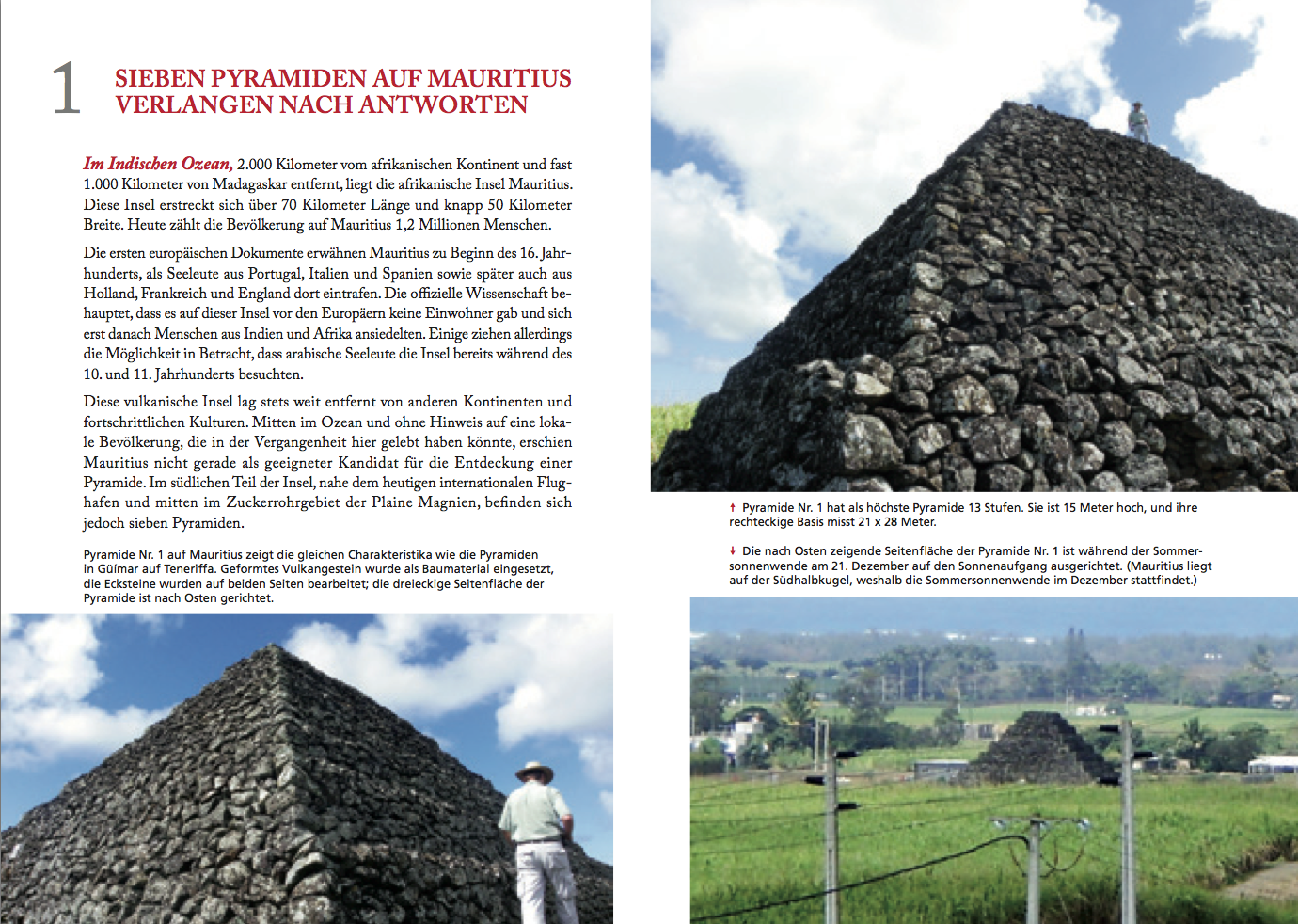 Pyramiden auf Mauritius