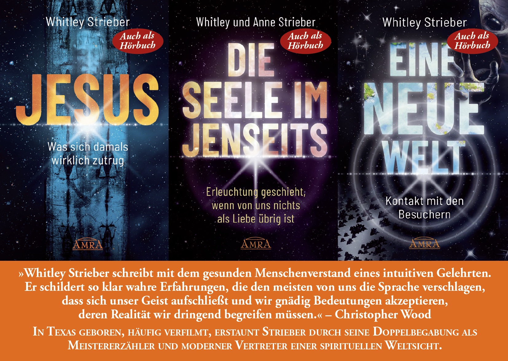 Drei Bücher des Meistererzählers Whitley Strieber ...